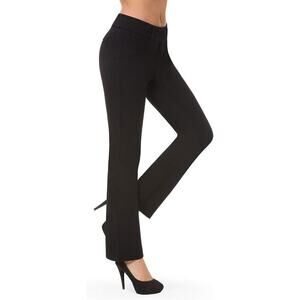 Bamans Stretchy Bootcut Pull-On Trousers Black Size XL NWT